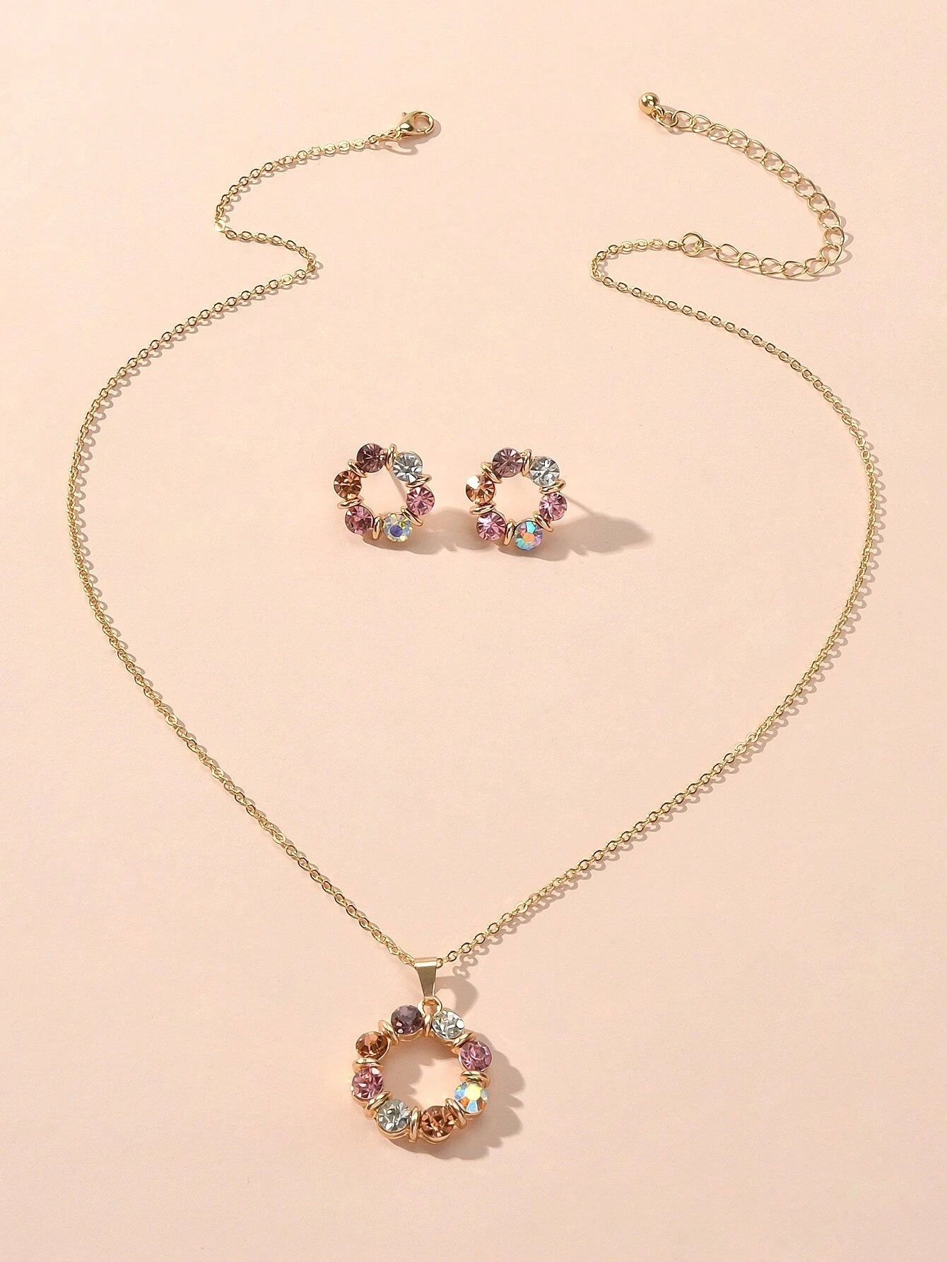 Colourful Rhinestone Flower