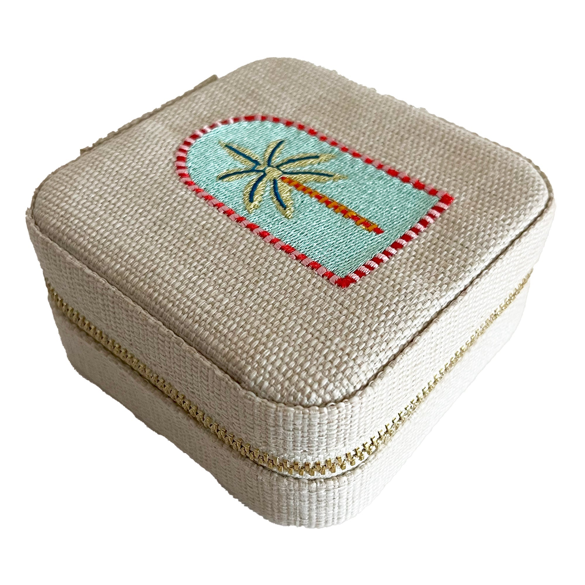 Small Jewellery Box-Natural Palm