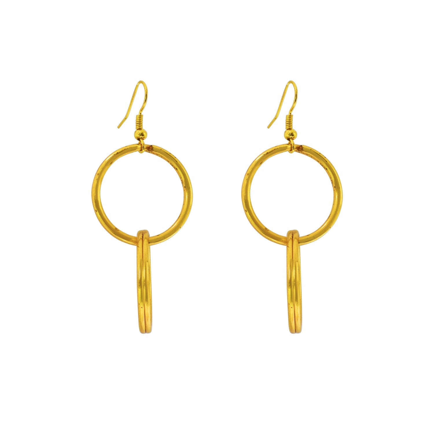 Minimalist Double Loop Earrings