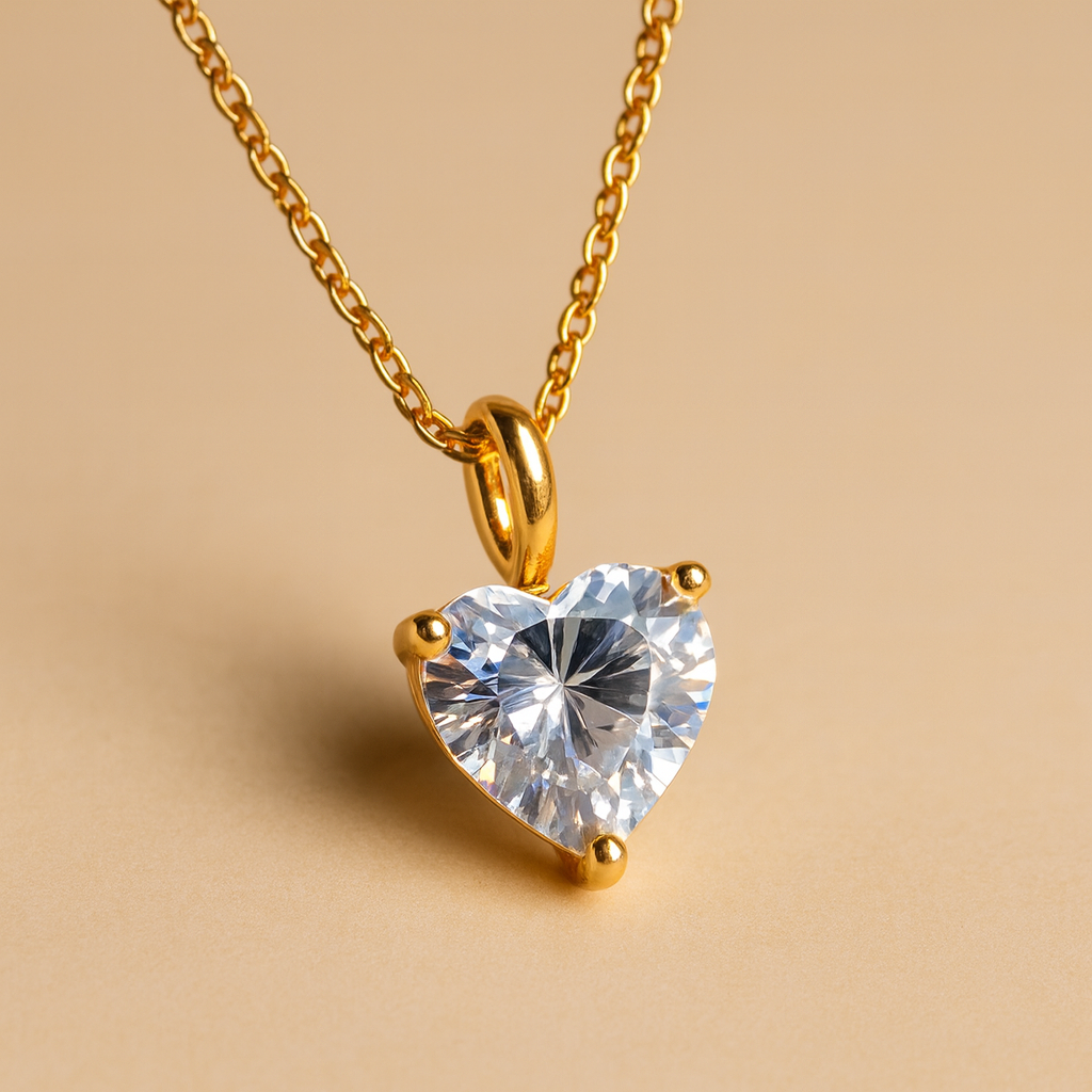 April Birthstone Chain Necklace