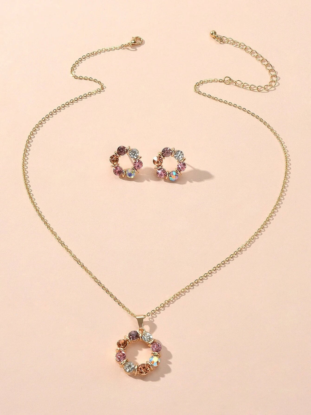 Colourful Rhinestone Flower