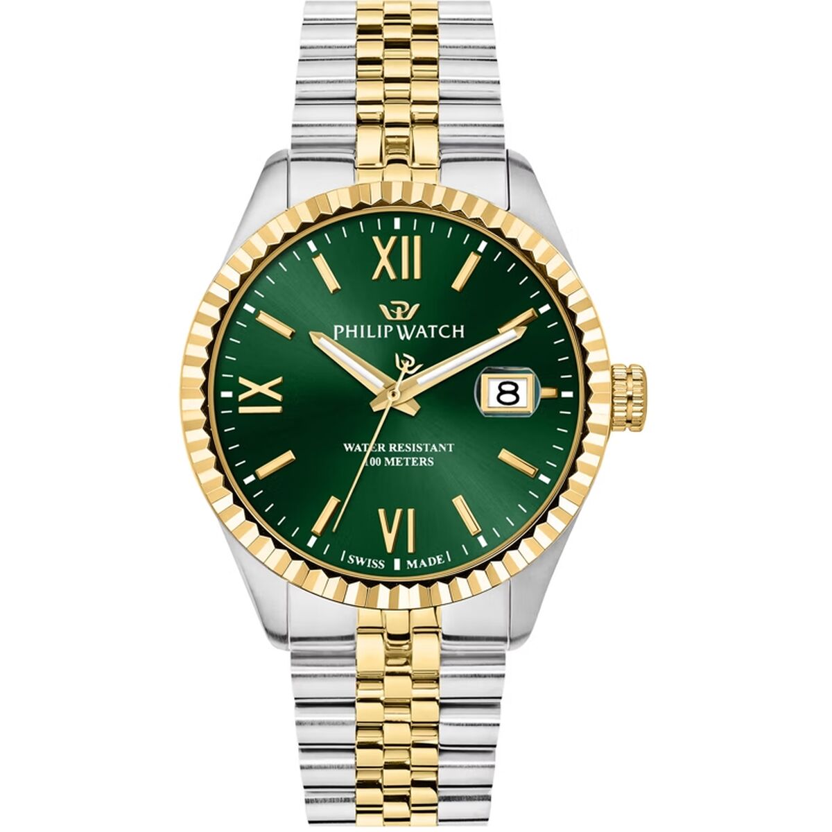 Men's Green & Gold elegant  Watch