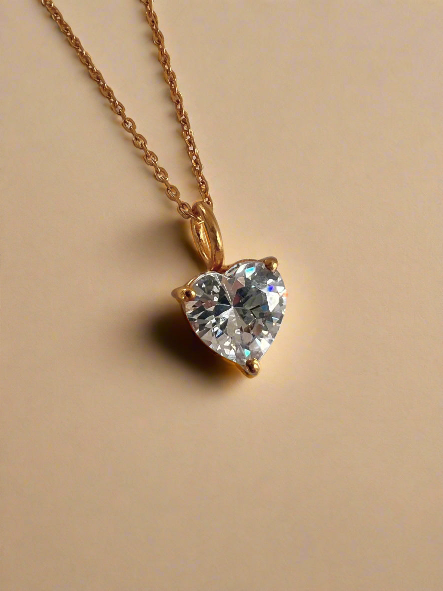 April Birthstone Chain Necklace