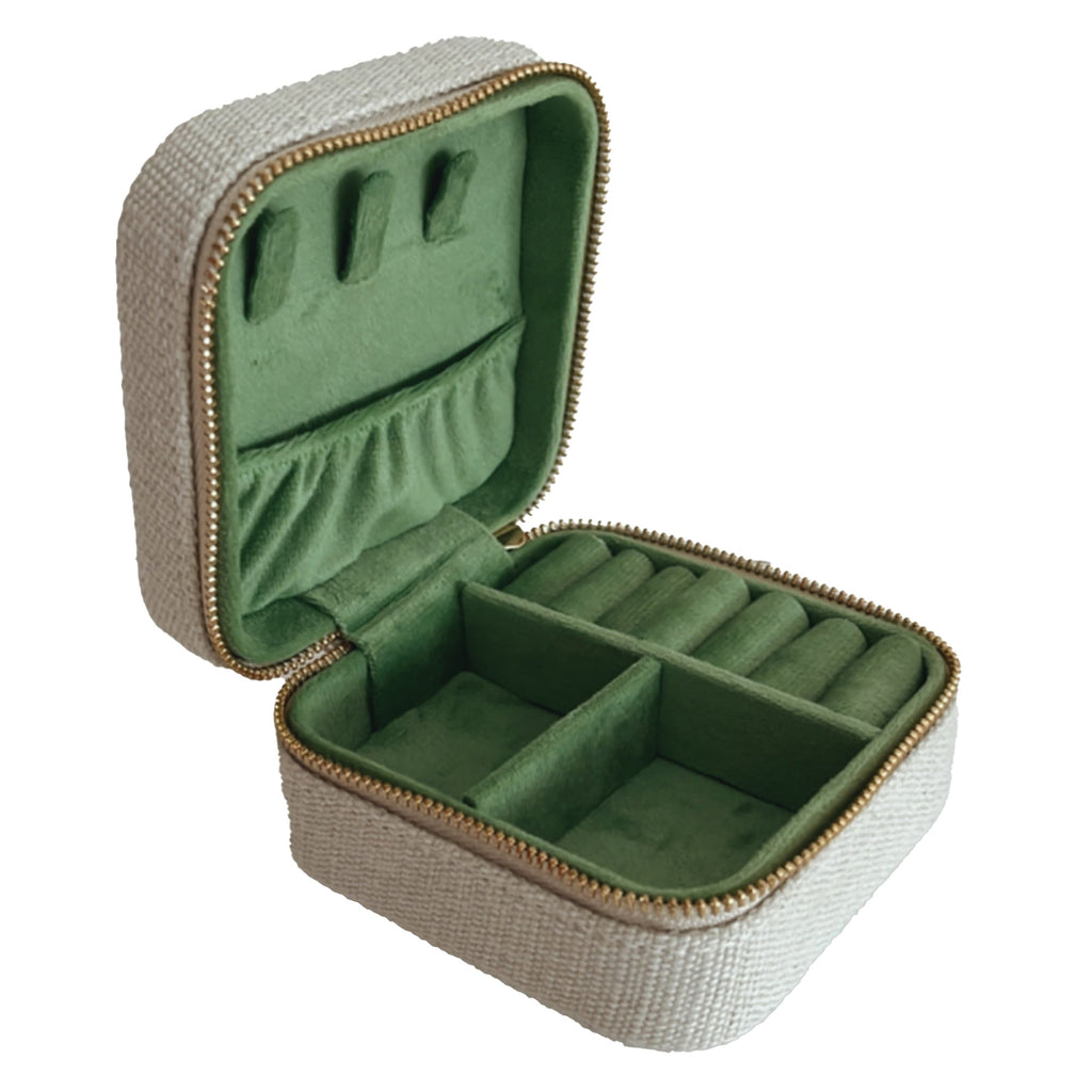 Small Jewellery Box-Natural Palm