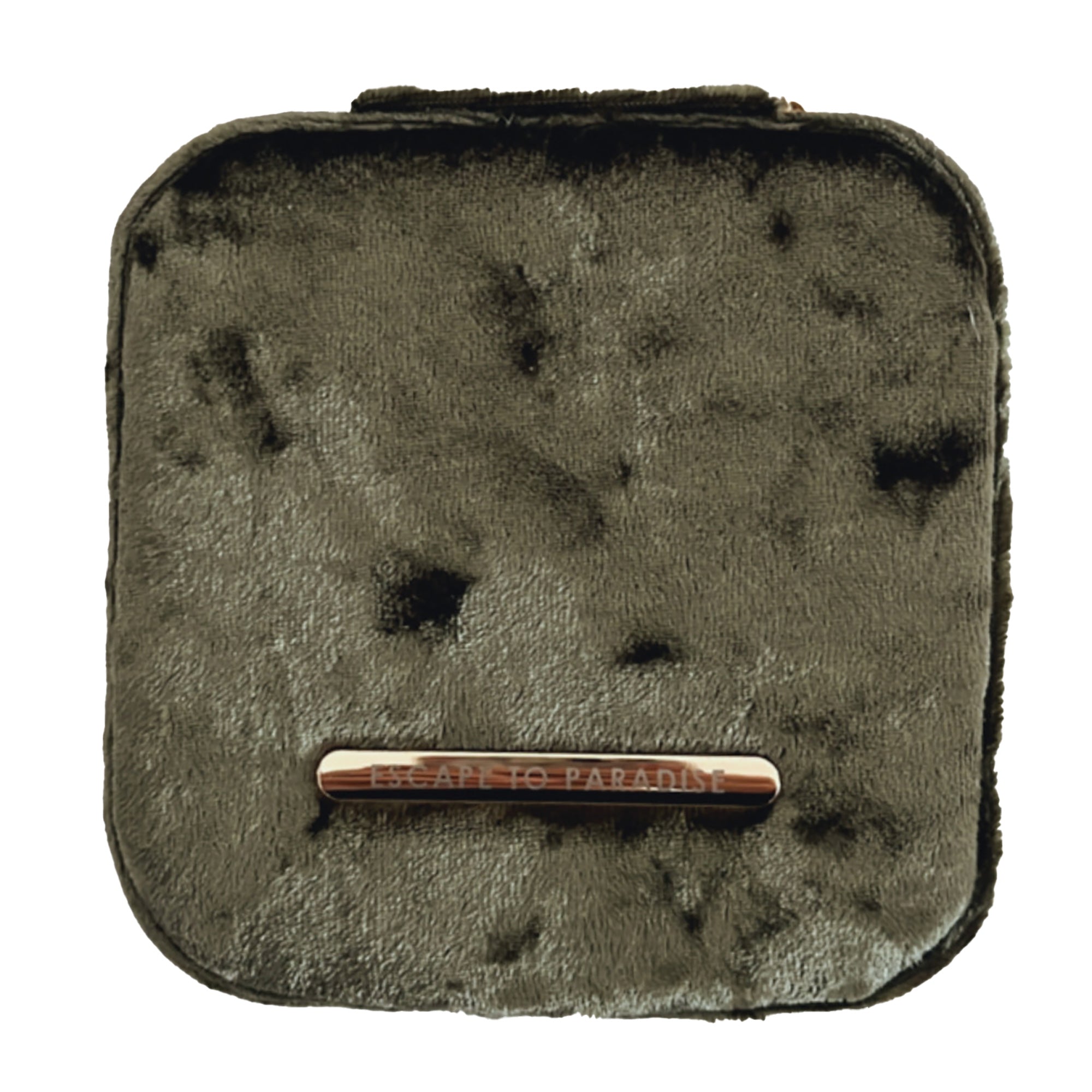 Small Velvet Jewellery Box-Green