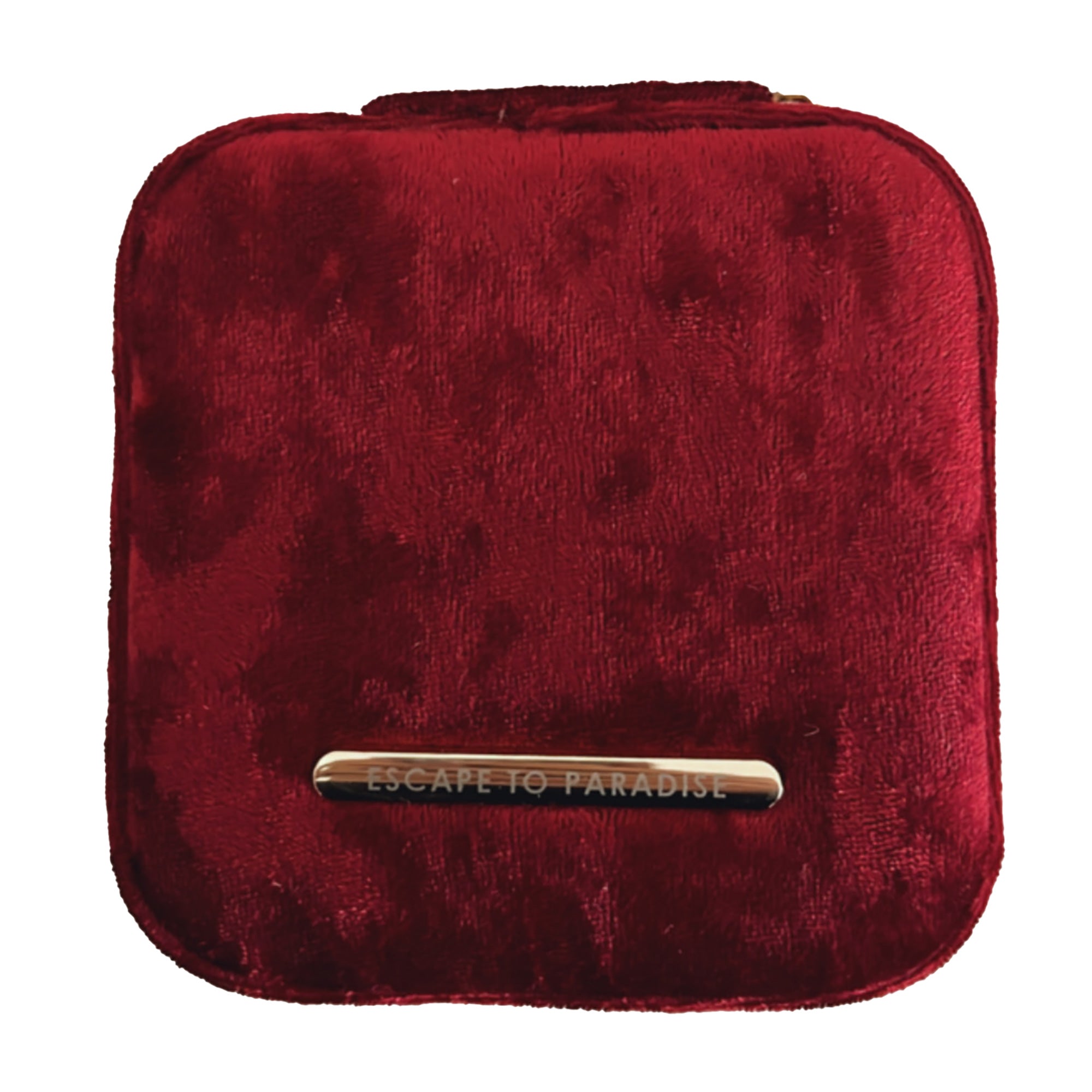 Small Velvet Jewellery Box-Red