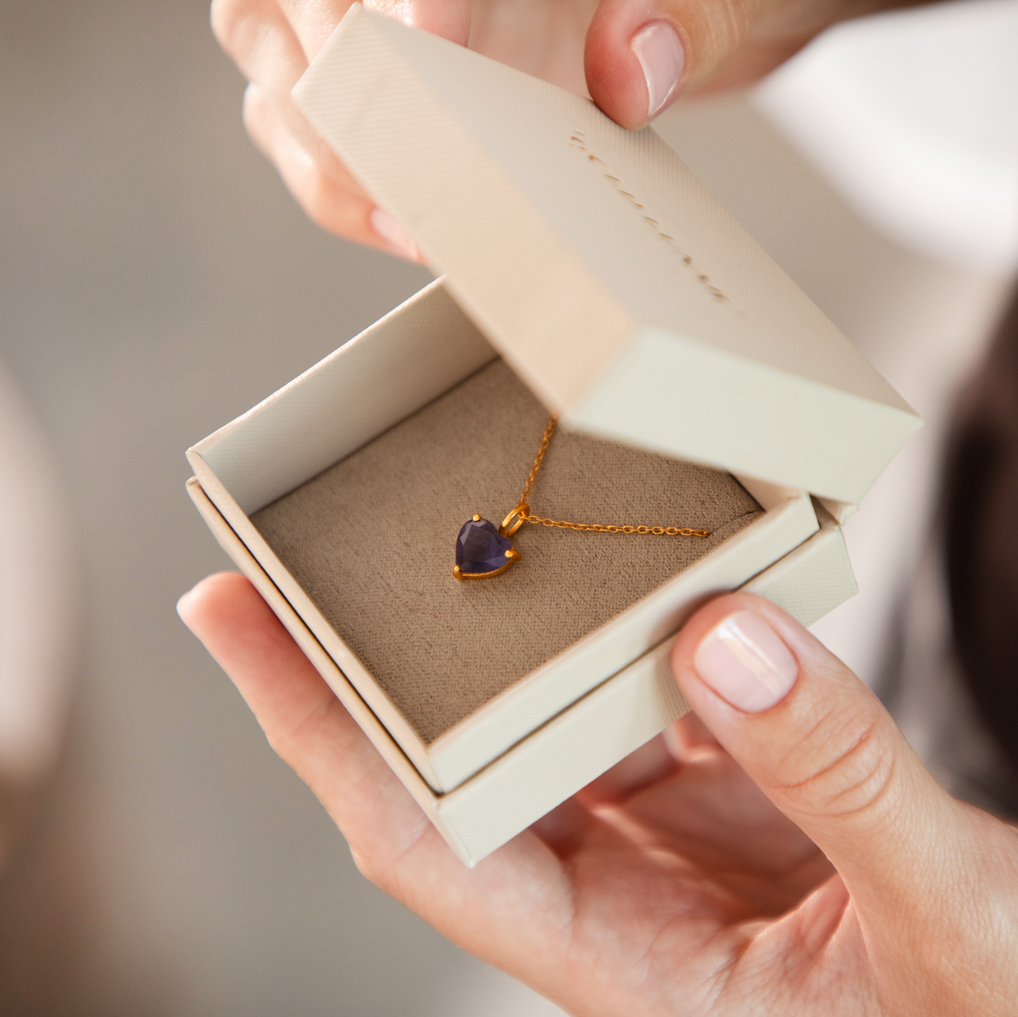 April Birthstone Chain Necklace