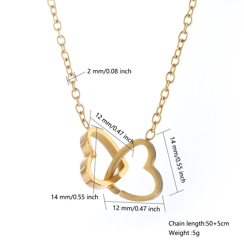 Interlocking Rose Necklace