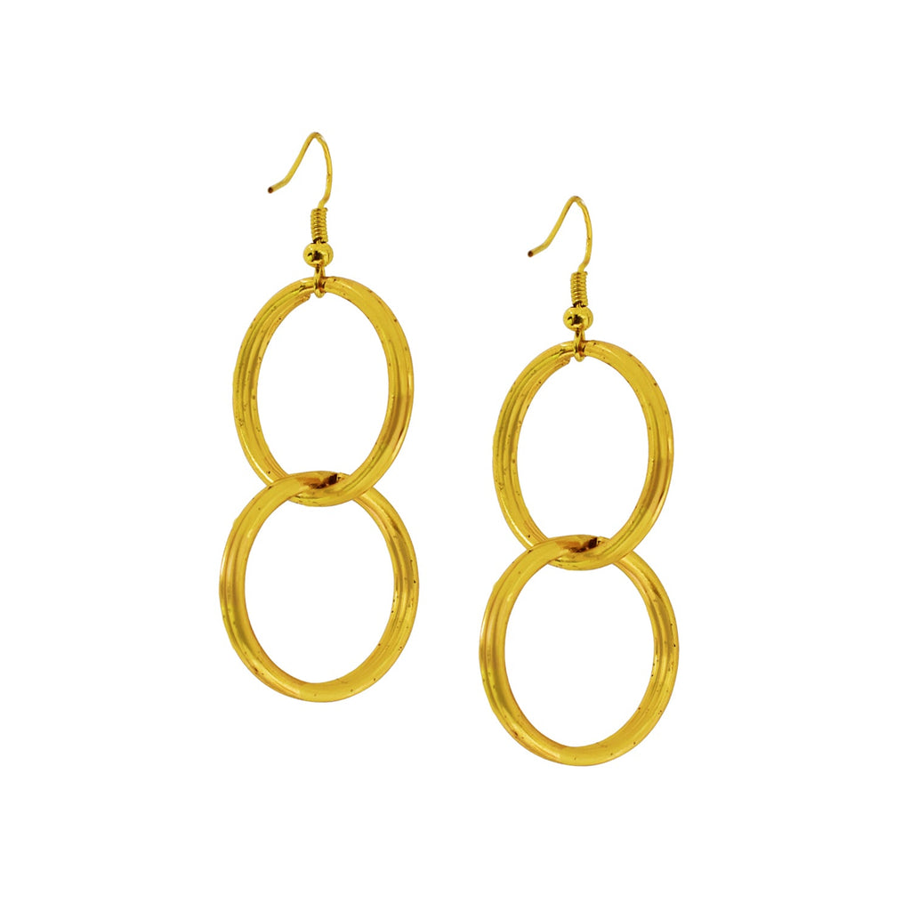 Minimalist Double Loop Earrings